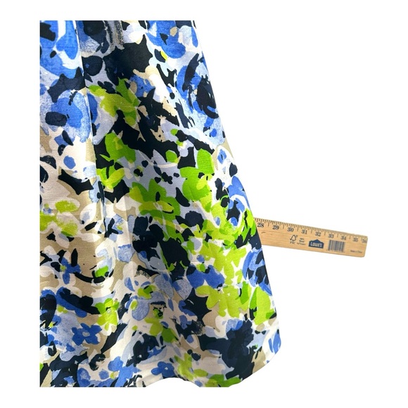 Evan Picone Black Label 2 Floral Sleeveless Fit and Flare Party Dress Cocktail - Picture 9 of 14